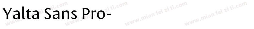 Yalta Sans Pro字体转换